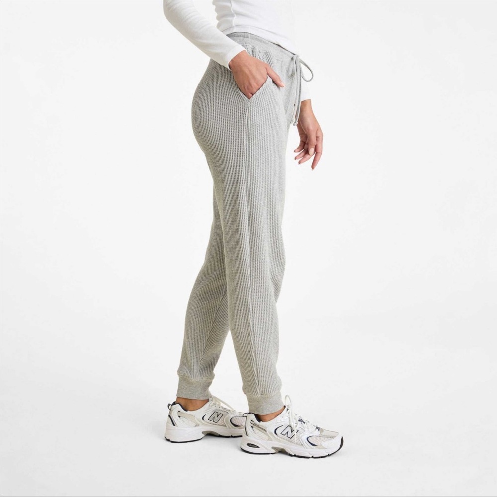 Nuuds waffle jogger - Heather Grey - Picture 4 of 8